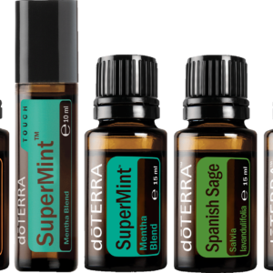 Exclusive Products Set doTERRA SuperPWR Exclusives Kit (MetaPWR™, SuperMint, doTERRA SuperMint™™ Touch, Spanish Sage, Guaiacwood doTERRA Essential Oils)