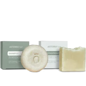 dōTERRA hair Shampoo & Conditioner Bars with Tray Set (Kietojo šampūno ir kondicionieriaus rinkinys su padėklu)